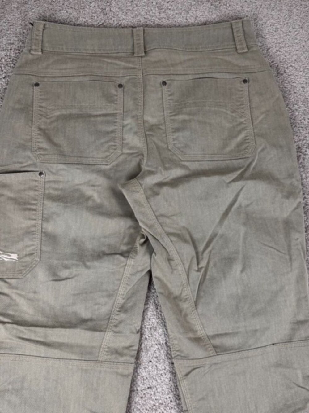 Sitka Gear Back Forty Pants Men's 32R Olive Stretch Chino Straight Leg Gorpcore
